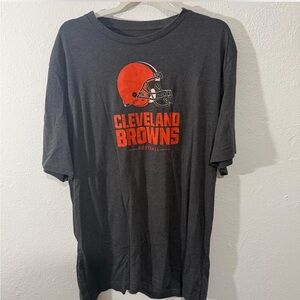 Cleveland Browns NFL Football Fanatics grey and orange cotton tee xl
